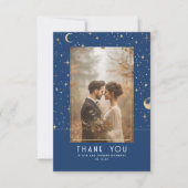 Celestial & Mystieke Sterrennacht Dank u Foto Bedankkaart (Voorkant)