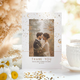 Celestial & Mystieke Sterrennacht Dank u Foto Bedankkaart