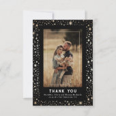 Celestial & Mystieke Sterrennacht Dank u Foto Bedankkaart (Voorkant)