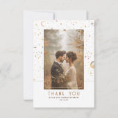 Celestial & Mystieke Sterrennacht Dank u Foto Bedankkaart (Voorkant)