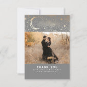 Celestial & Mystieke Sterrennacht Dank u Foto Bedankkaart (Voorkant)