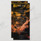 Celestial Nacht Maan Sky Trouwdiner Menu (Voorkant / Achterkant)