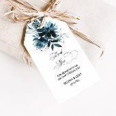 Celestial Navy Blue Floral Dank u Cadeaulabel