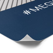 Celestial Navy Blue Star Wedding Photo Props Poster (Hoek)