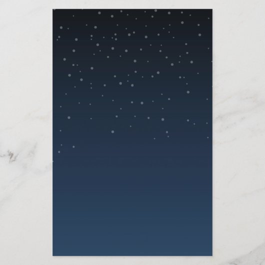 Celestial Navy Blue Sterrennacht Wedding Menu (Achterkant)