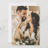 Celestial Navy Gouden Monogram Mystieke Foto Save The Date (Achterkant)