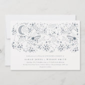 Celestial Navy Sterrennacht Moon Vow Renewal Kaart (Voorkant)