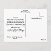 Celestial Neon Mandala met Levendig Abstract Briefkaart (Achterkant)