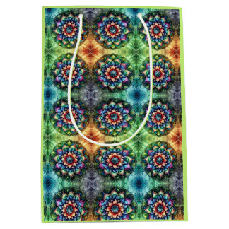 Celestial Neon Mandala Retro-Modern Medium Cadeauzakje