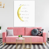 Celestial Neruda Poetry Stretched Canvas Print (Insitu (Woonkamer))