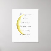 Celestial Neruda Poetry Stretched Canvas Print (Voorkant)