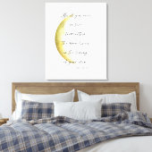 Celestial Neruda Poetry Stretched Canvas Print (Insitu (Slaapkamer))