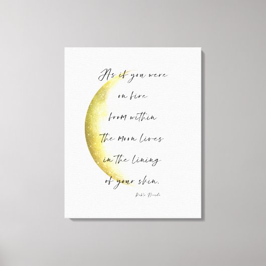 Celestial Neruda Poetry Stretched Canvas Print (Voorkant)