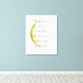 Celestial Neruda Poetry Stretched Canvas Print (Insitu (Houten vloer))