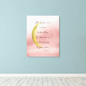 Celestial Neruda Poetry Stretched Canvas Print (Insitu (Houten vloer))
