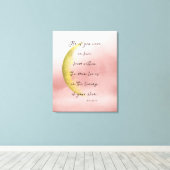 Celestial Neruda Poetry Stretched Canvas Print (Insitu (Houten vloer))