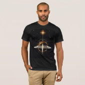 Celestial Nexus - futuristische Stargate & Dyson S T-shirt (Voorkant volledig)