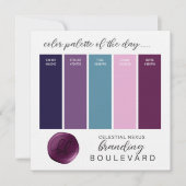 Celestial Nexus - Kleurenpaletkaart met galactisch Kaart (Voorkant)