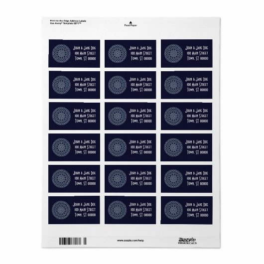 Celestial Night Address Label (Full Sheet)