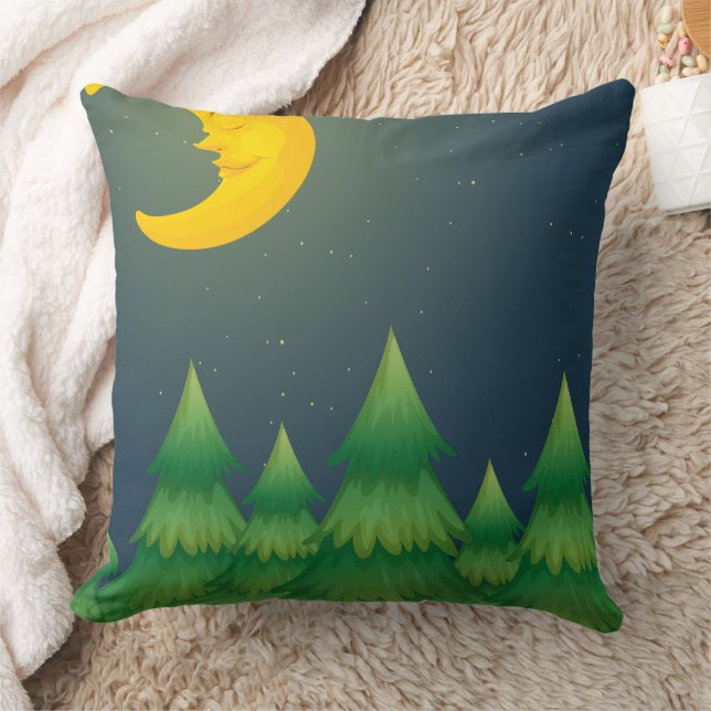 Celestial Night Forest Pillow Hoesje Kussen (Deken)