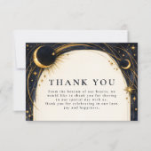 Celestial Night Garden Wedding Bedankkaart (Voorkant)
