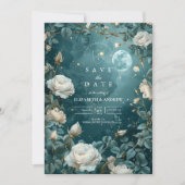 Celestial Night Garden Wedding Save The Date (Voorkant)