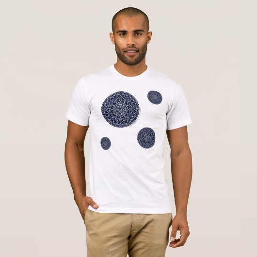 Celestial Night Mannen Light Shirt (Voorkant volledig)
