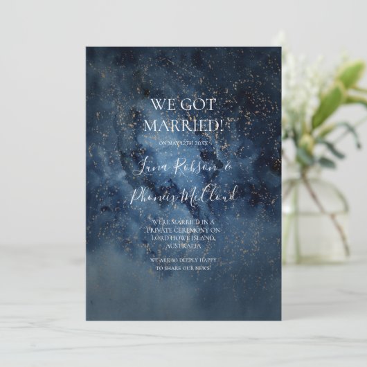 Celestial Night Sky | Aankondiging van de goudprij (Staand voorkant)