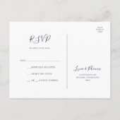 Celestial Night Sky | Briefkaart met goudweddensch (Achterkant)