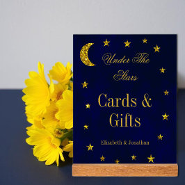 Celestial Night Sky Bruiloft Acryl Bord