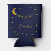 Celestial Night Sky Bruiloft Blikjeskoeler (Voorkant)