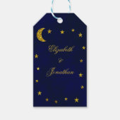 Celestial Night Sky Bruiloft Cadeaulabel (Voorkant)