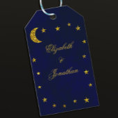 Celestial Night Sky Bruiloft Cadeaulabel