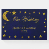 Celestial Night Sky Bruiloft Gastenboek (Voorkant)