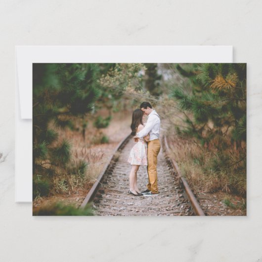 Celestial Night Sky Bruiloft Save The Date (Achterkant)