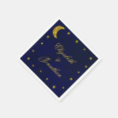 Celestial Night Sky Bruiloft Servet (Hoek)