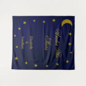 Celestial Night Sky Bruiloft Wandkleed (Voorkant (horizontaal))