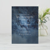 Celestial Night Sky | Gold Bachelorette Party Kaart (Staand voorkant)