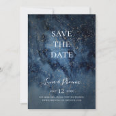 Celestial Night Sky Gold Bewaar de datum Save The Date (Voorkant)