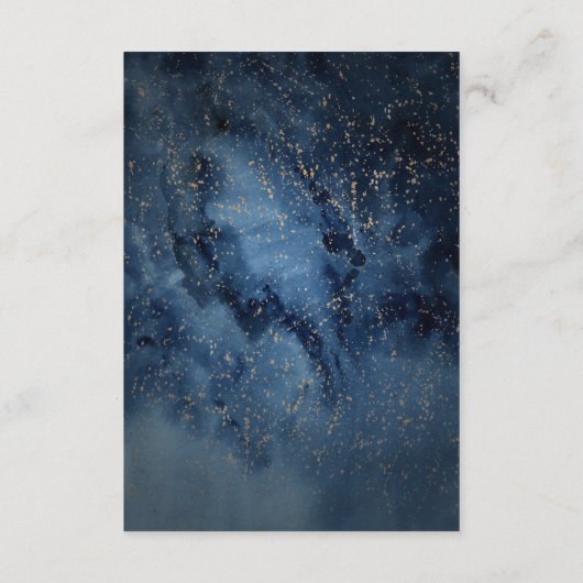 Celestial Night Sky | Gold Details Enclosure Card Informatiekaartje (Achterkant)
