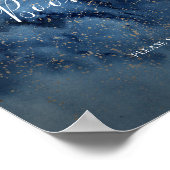 Celestial Night Sky | Gold Guest Book Sign Poster (Hoek)