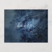 Celestial Night Sky | Gold Hartelijk dank Briefkaa Briefkaart (Voorkant)