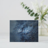 Celestial Night Sky | Gold Hartelijk dank Briefkaa Briefkaart (Staand voorkant)