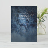 Celestial Night Sky | Gold Lingerie Shower Kaart (Staand voorkant)