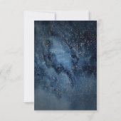 Celestial Night Sky | Gold Song Request RSVP Card Kaartje (Achterkant)