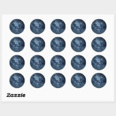 Celestial Night Sky | Goud Dank je wel voor Sticke Ronde Sticker (Vel)