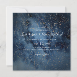 Celestial Night Sky | Goudpleisterweddenschap Kaart