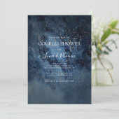 Celestial Night Sky | Goudstellen — Shower Kaart (Staand voorkant)