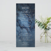 Celestial Night Sky | Menu Gold Weddenrennen (Staand voorkant)