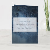 Celestial Night Sky met Lijst gevouwen bruiloft Programma (Achterkant)